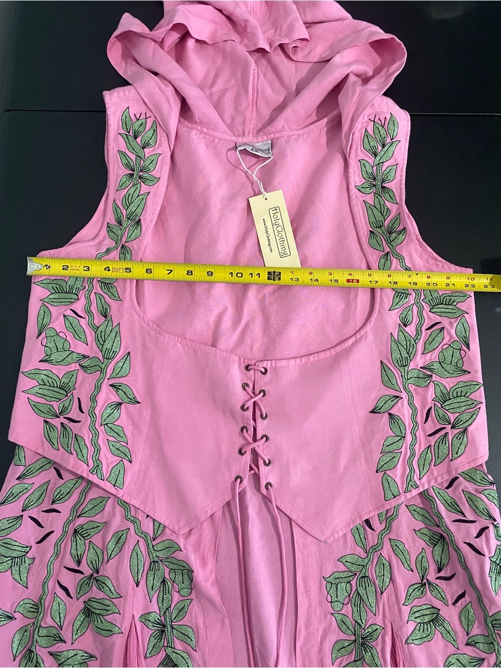 New HolyClothing Tauriel The Hobbit Maxi Corset Overdress Barbie Pink Size 2X - Picture 6 of 11
